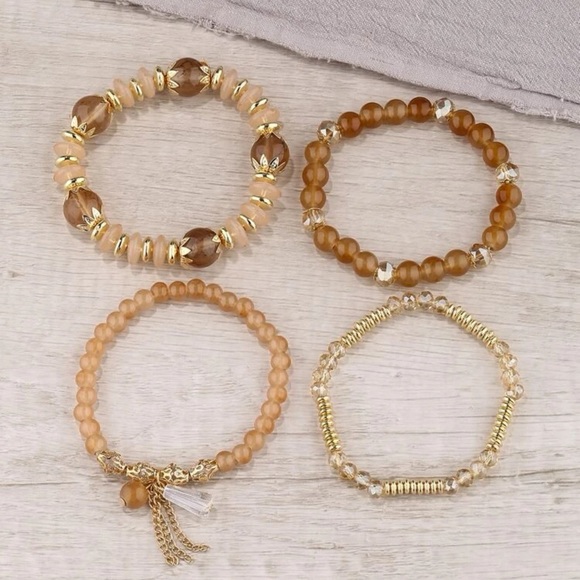 Crystal Beaded Bracelet Set - Picture 4 of 5